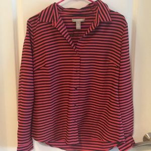 Banana Republic striped button down